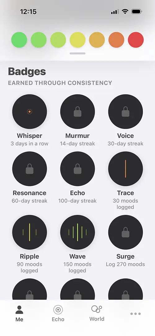 echo screen